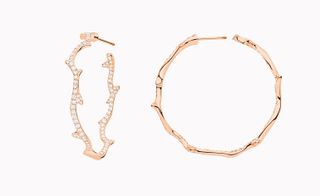 Gold and diamond hoops part of Dior new jewellery collection