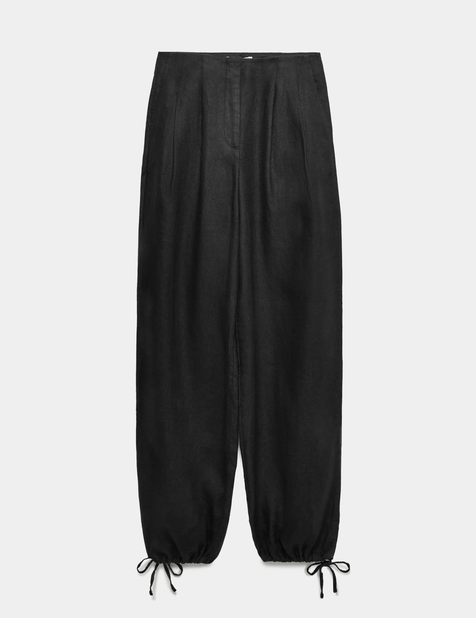 Pure Linen Balloon Trousers