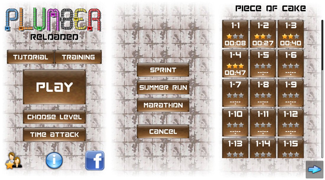 Plumber Reloaded Menus