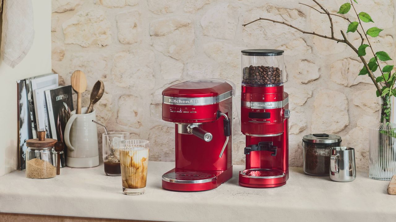 KitchenAid Artisan Espresso Machine and Artisan Coffee Grinder