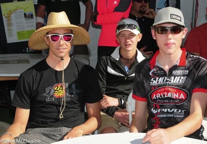 Todd Wells (Specialized) and two of his teammates
