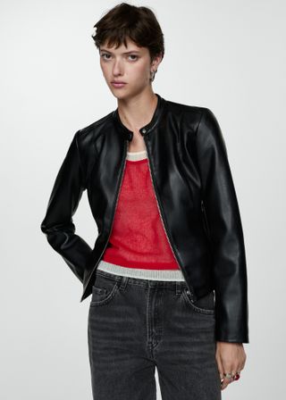 Zipped Biker Jacket