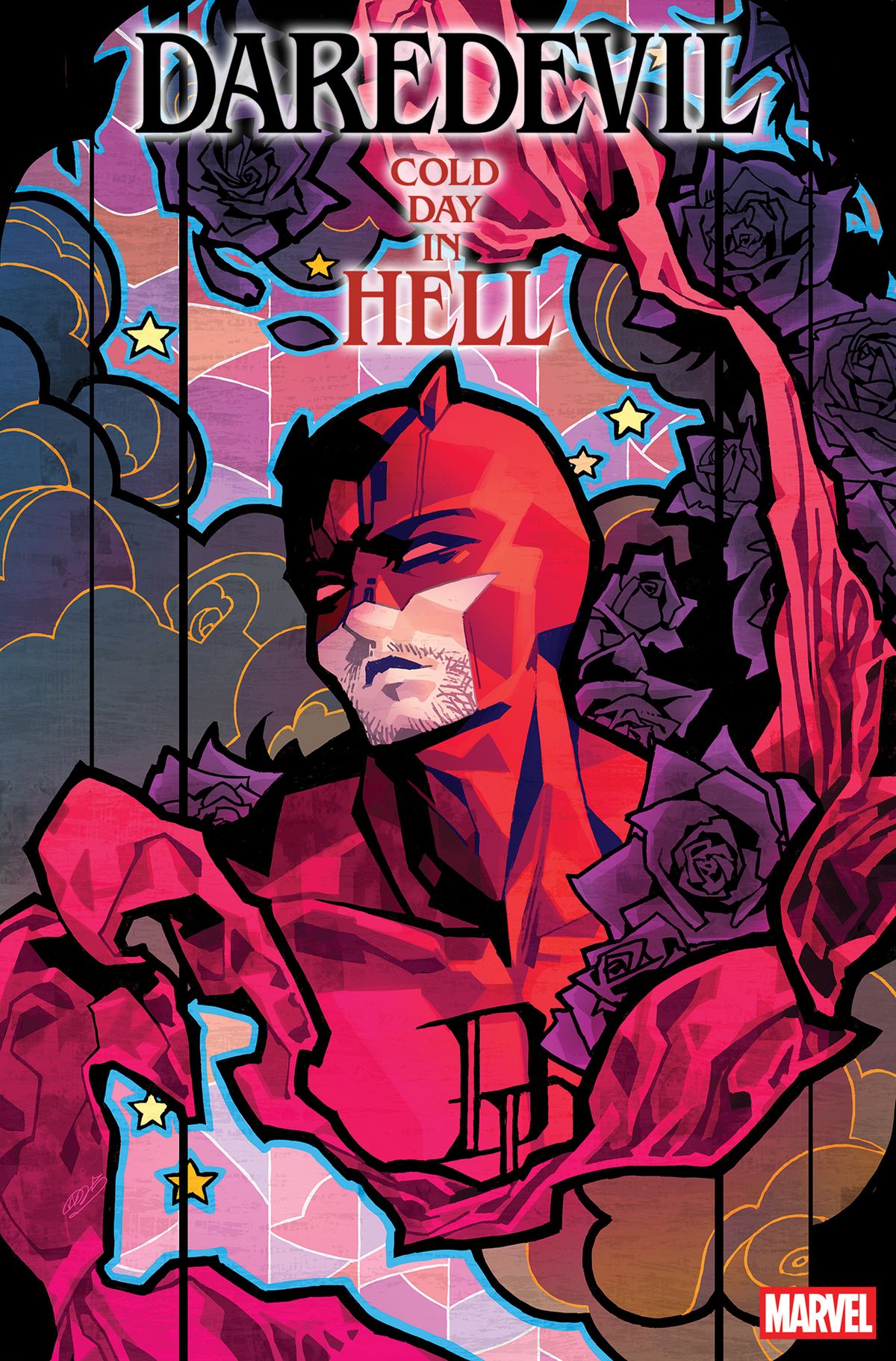 Rose Besch's variant cover for Daredevil: Cold Day in Hell #1.