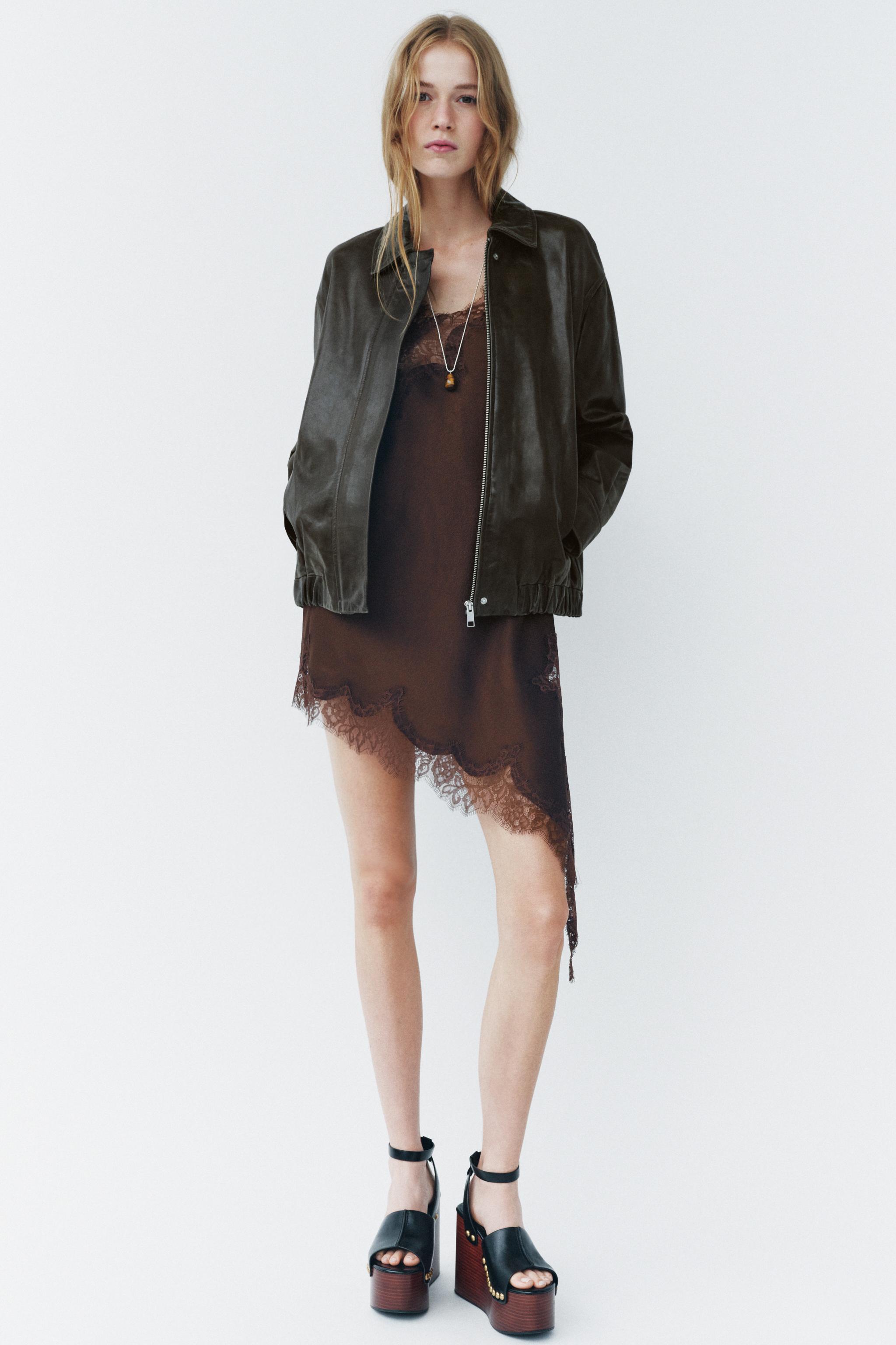 100% Leather Bomber Zw Collection Limited Edition