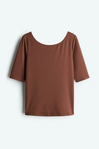 Ballerina-Neckline Top