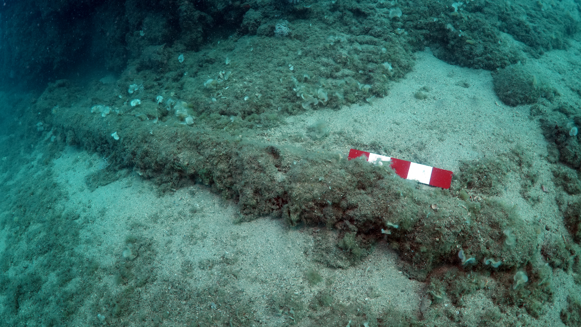 Archaeological underwater work off the coast of Antalya