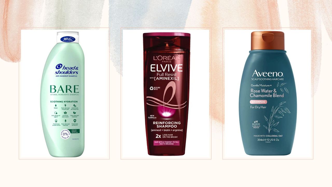 Three of the best high street shampoos from head and shoulders, l&#039;oreal and aveeno