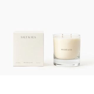 white scented candle