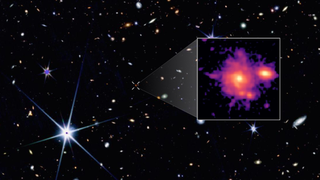 An image of Zh&uacute;l&oacute;ng the earliest and most distant spiral galaxy ever seen