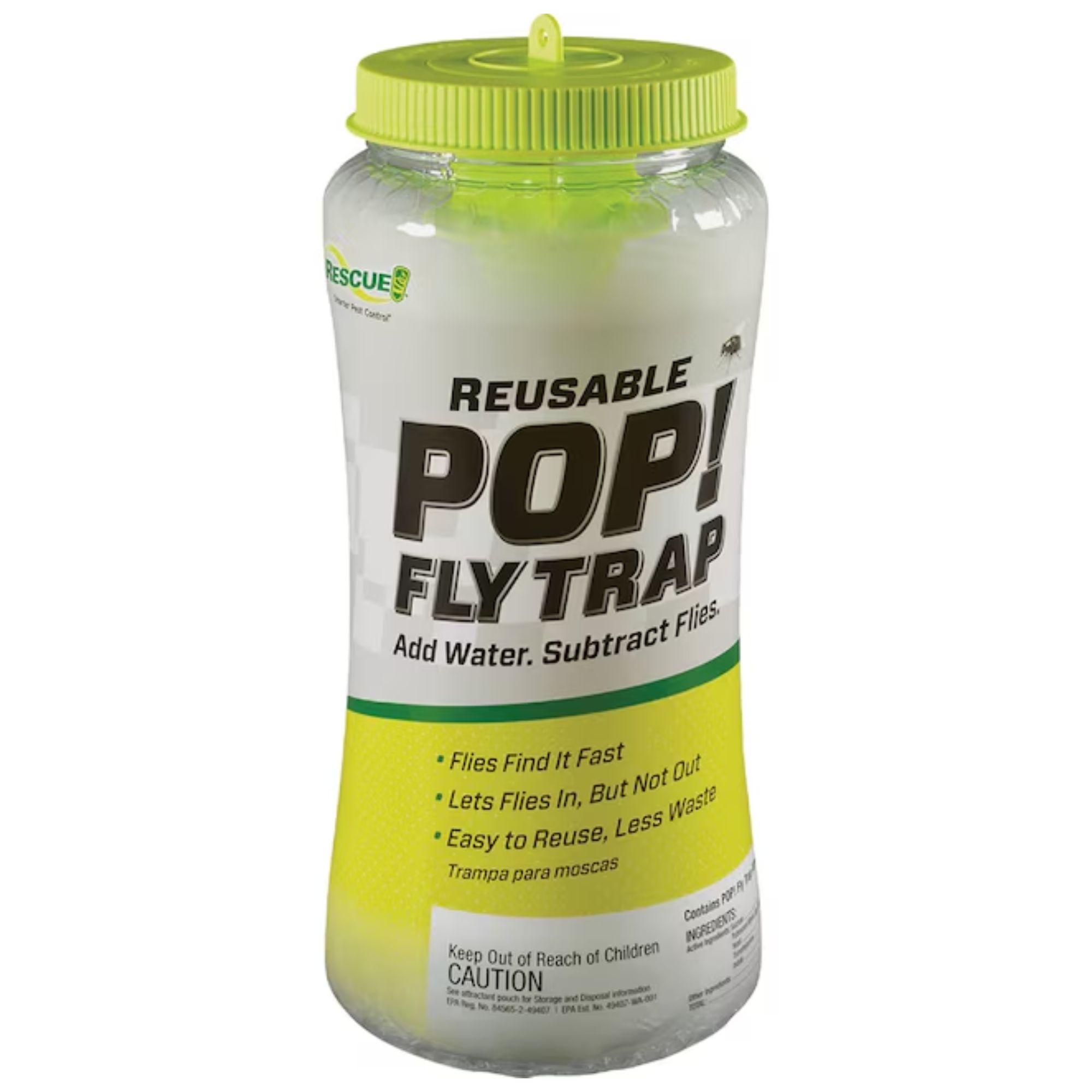 RESCUE! RESCUE POP Large Reusable Fly Trap for Effective Outdoor Fly Control