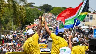 Huge crowds in Durban welcomed South Africa's World Cup winners