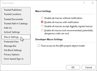 How to enable macros in Excel
