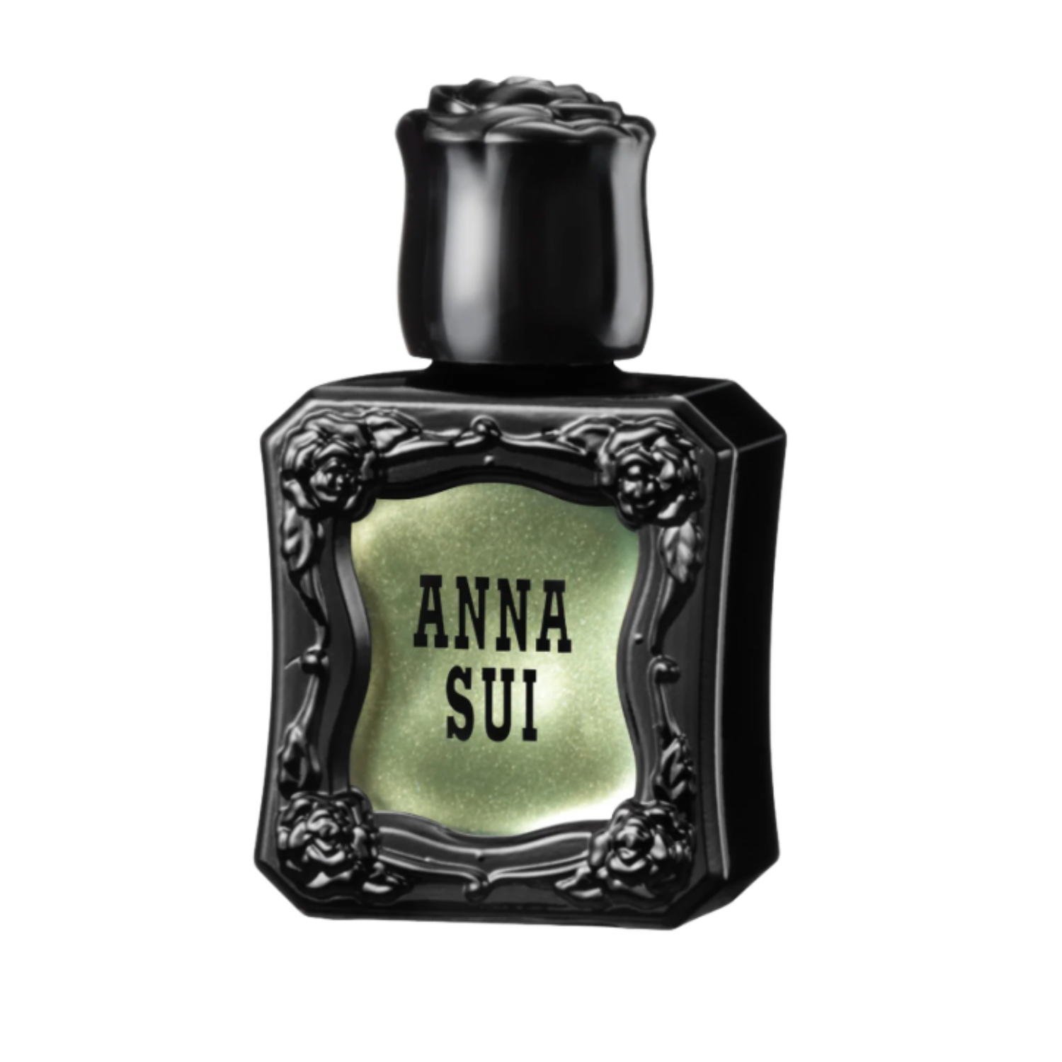 Anna Sui metallic pistachio nail polish.