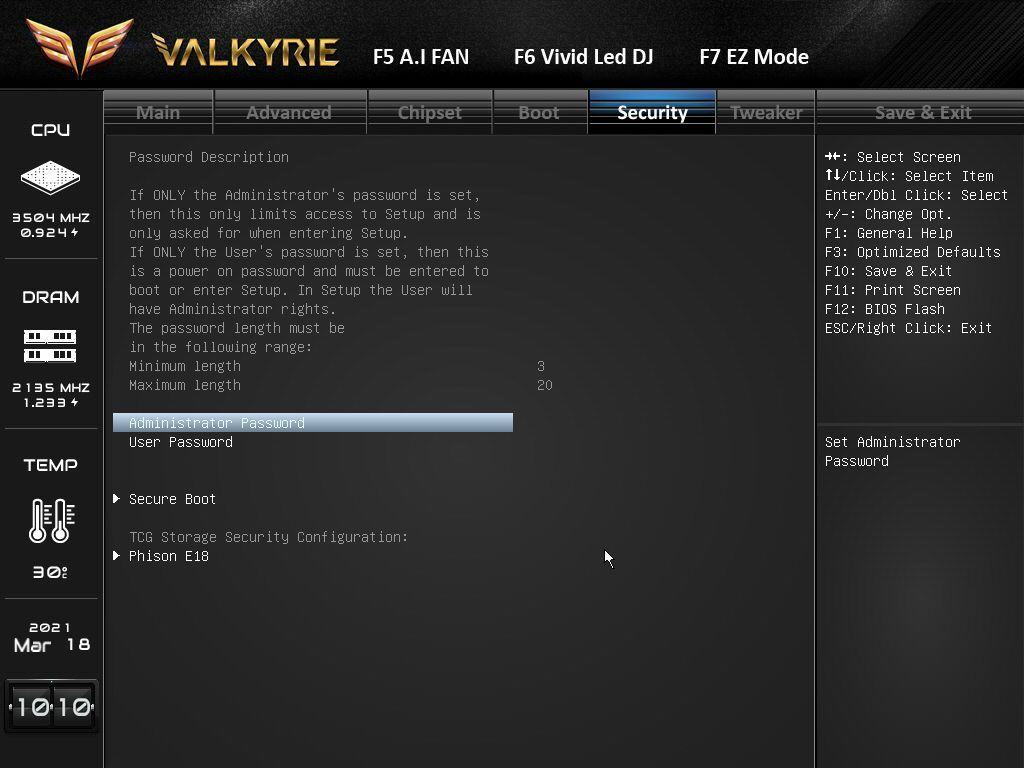 Biostar Z590 Valkyrie BIOS