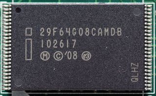 IMFT's 64 Gb dual-die package, manufactured at 34 nm