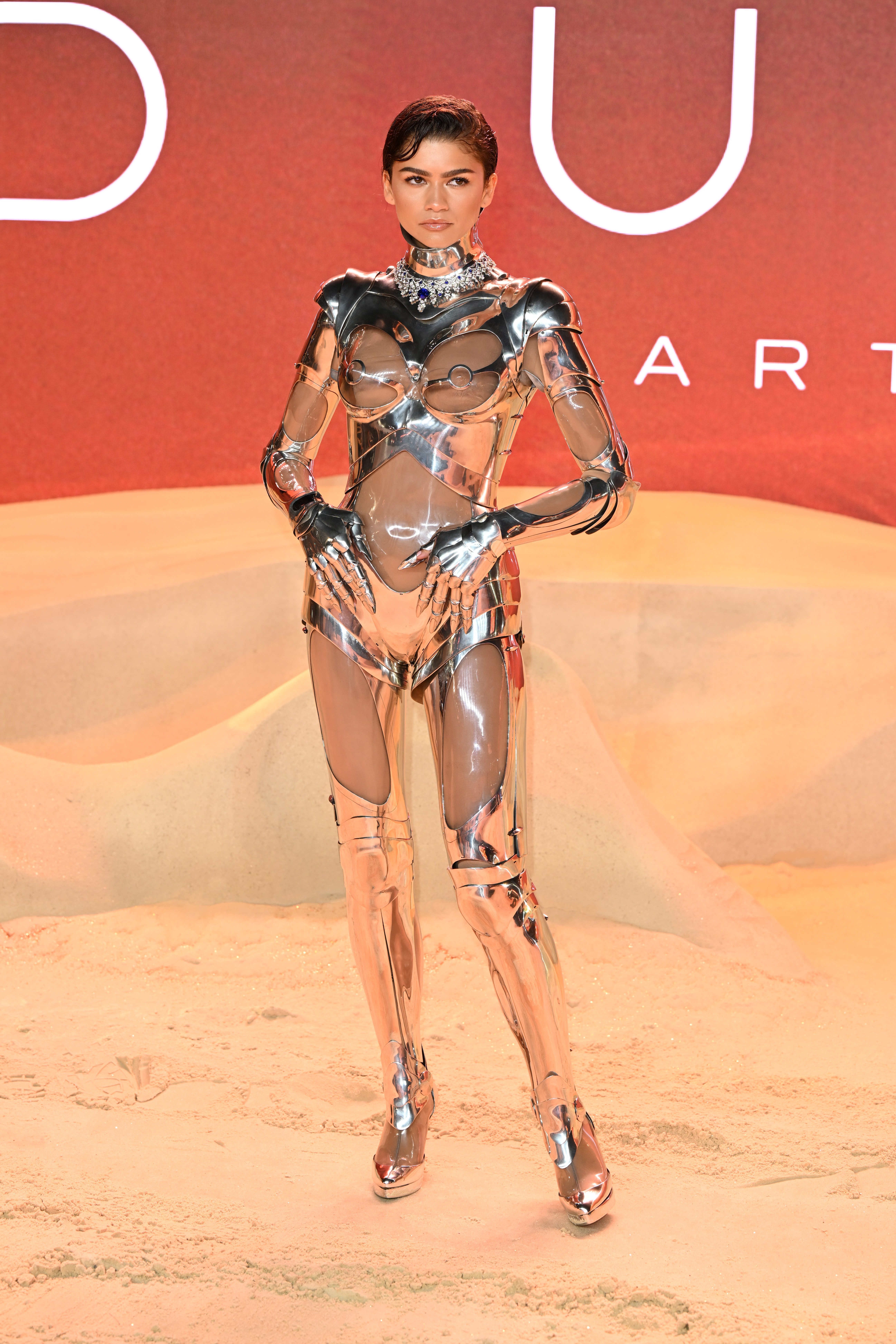 Zendaya's mugler robot outfit for dune: part two