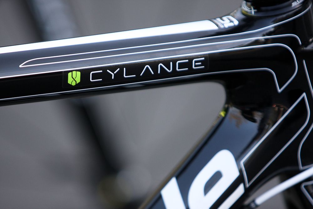 A custom touch for the Cylance Pro Cycling team bikes.