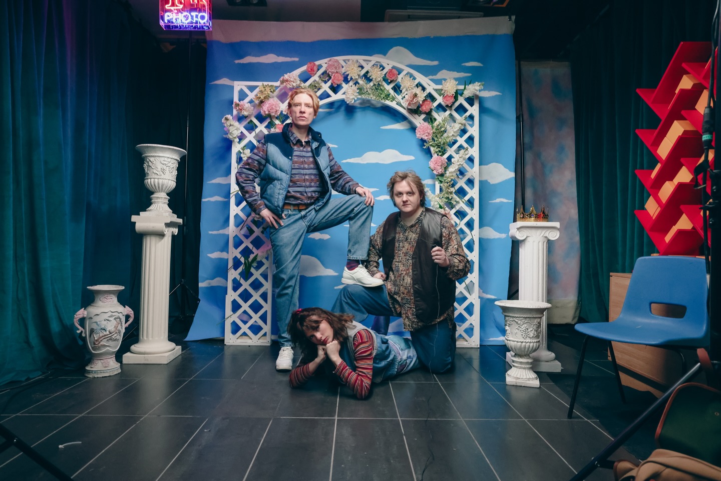 Taylor Swift Domnhall Gleeson and Lewis Capaldi in the Opalite music video