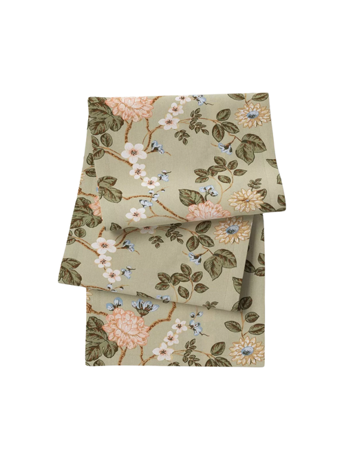 Botanical Floral Table Runner