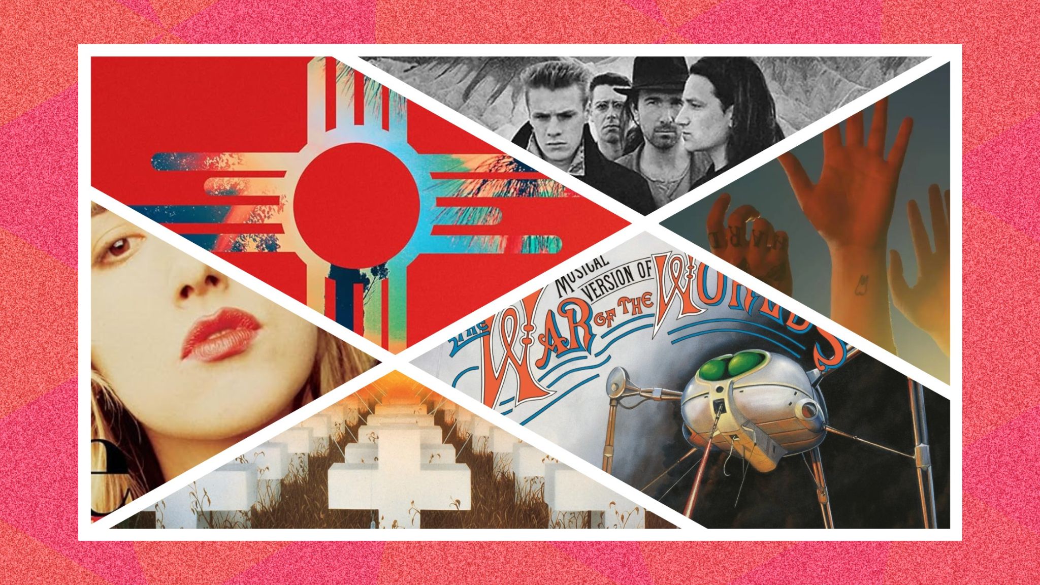 A selection of classic rock album covers