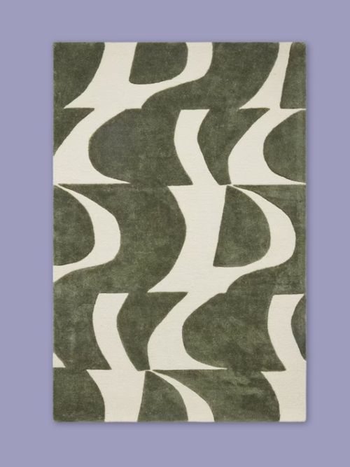 Mellea Broken Wave Hand Tufted Rug