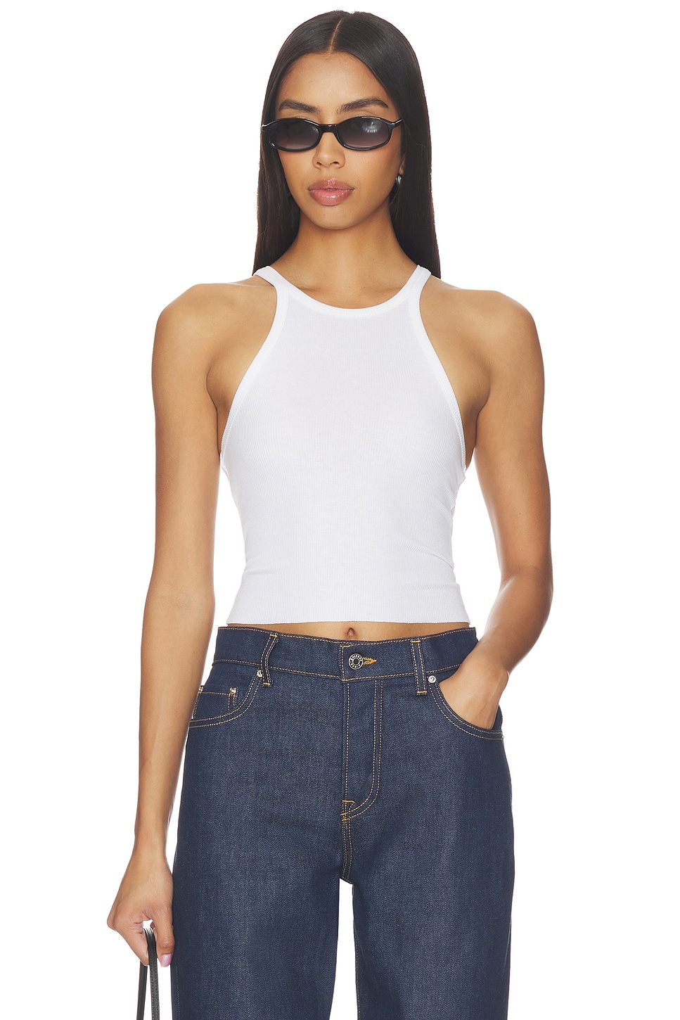 Cropped Racer Tank