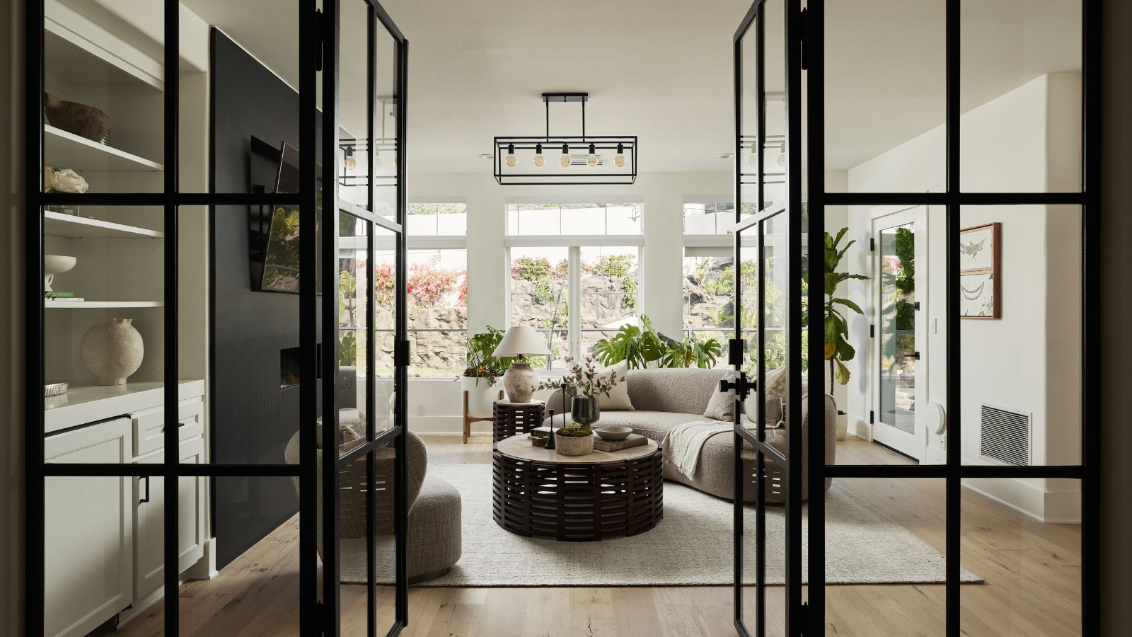 Monochrome living room