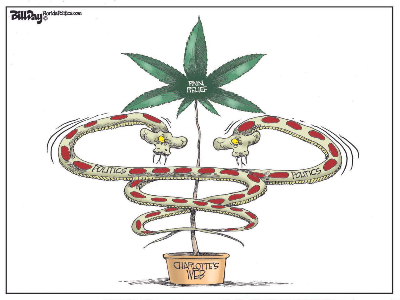 Political cartoon U.S. marijuana politics