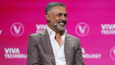 Nikesh Arora, CEO and chairman of Palo Alto Networks, pictured on stage at the 2025 VivaTech conference in Paris, France.