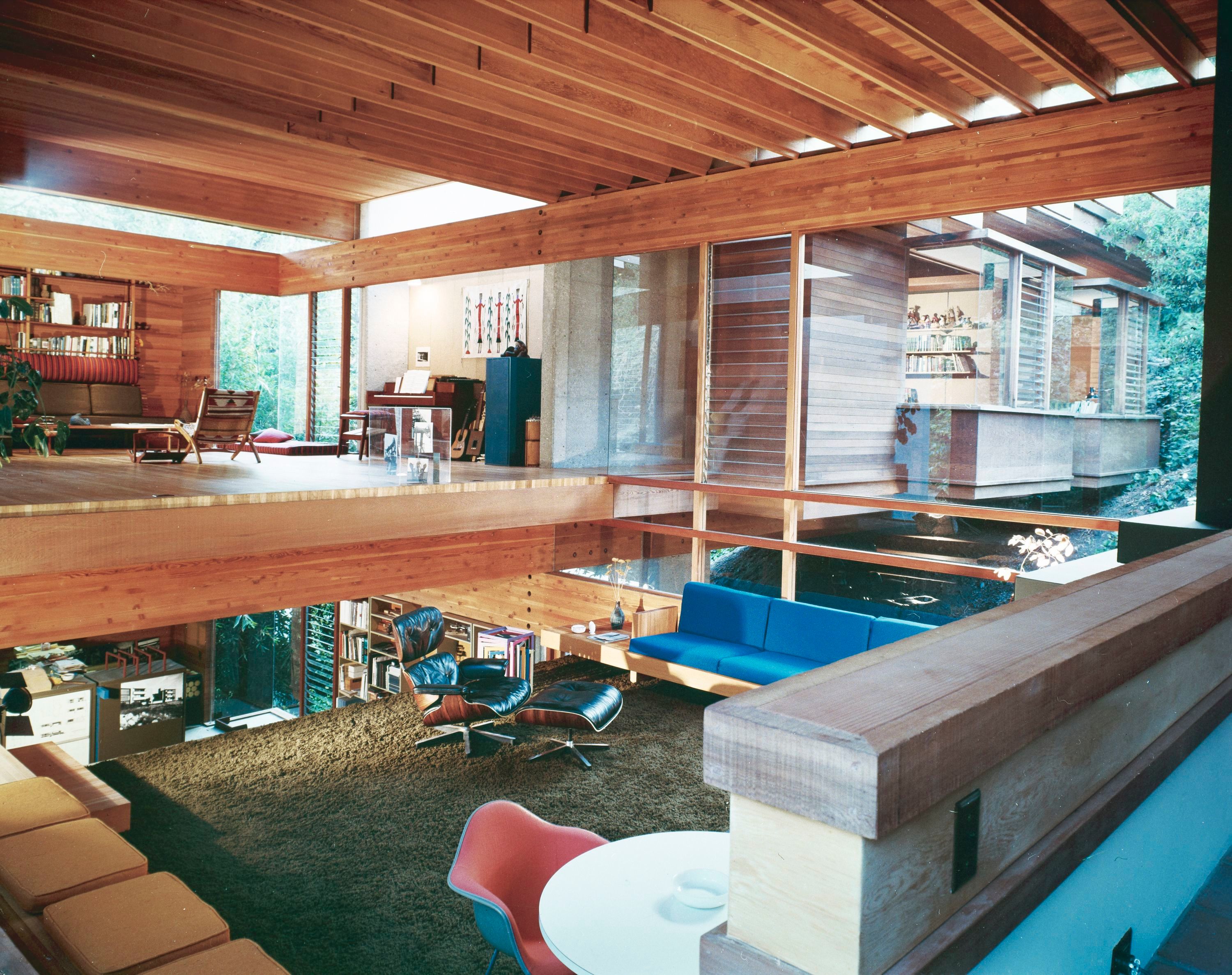 Julius Shulman's images of the Kappe House, taken shortly after completion in the late 1960s