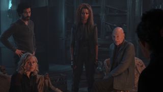 Jean-Luc Picard, Agnes Jurati, Chris Rios and Rafii Musiker in Star Trek: Picard