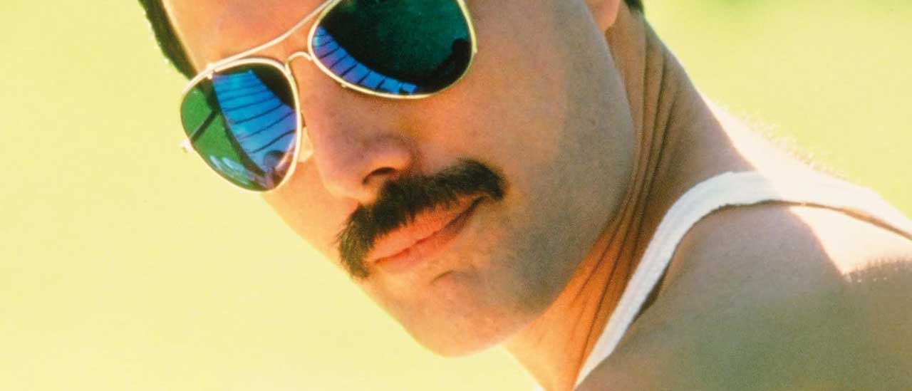 Freddie Mercury as he appeared on the cover of Mr Bad Guy