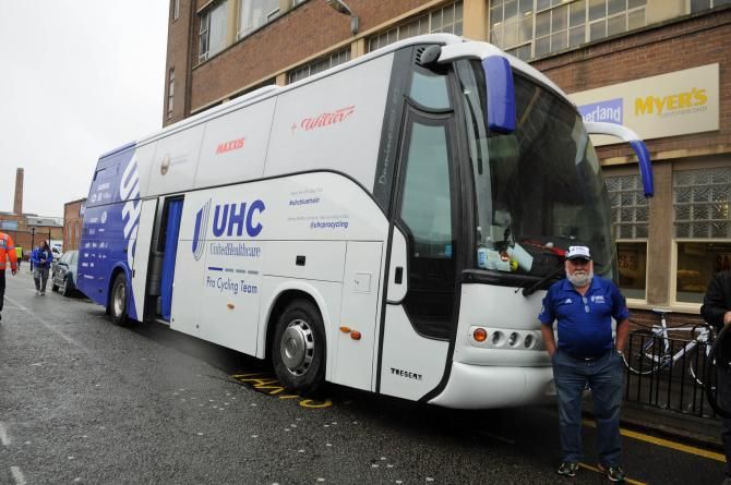 UnitedHealthcare has the biggest bus at the race