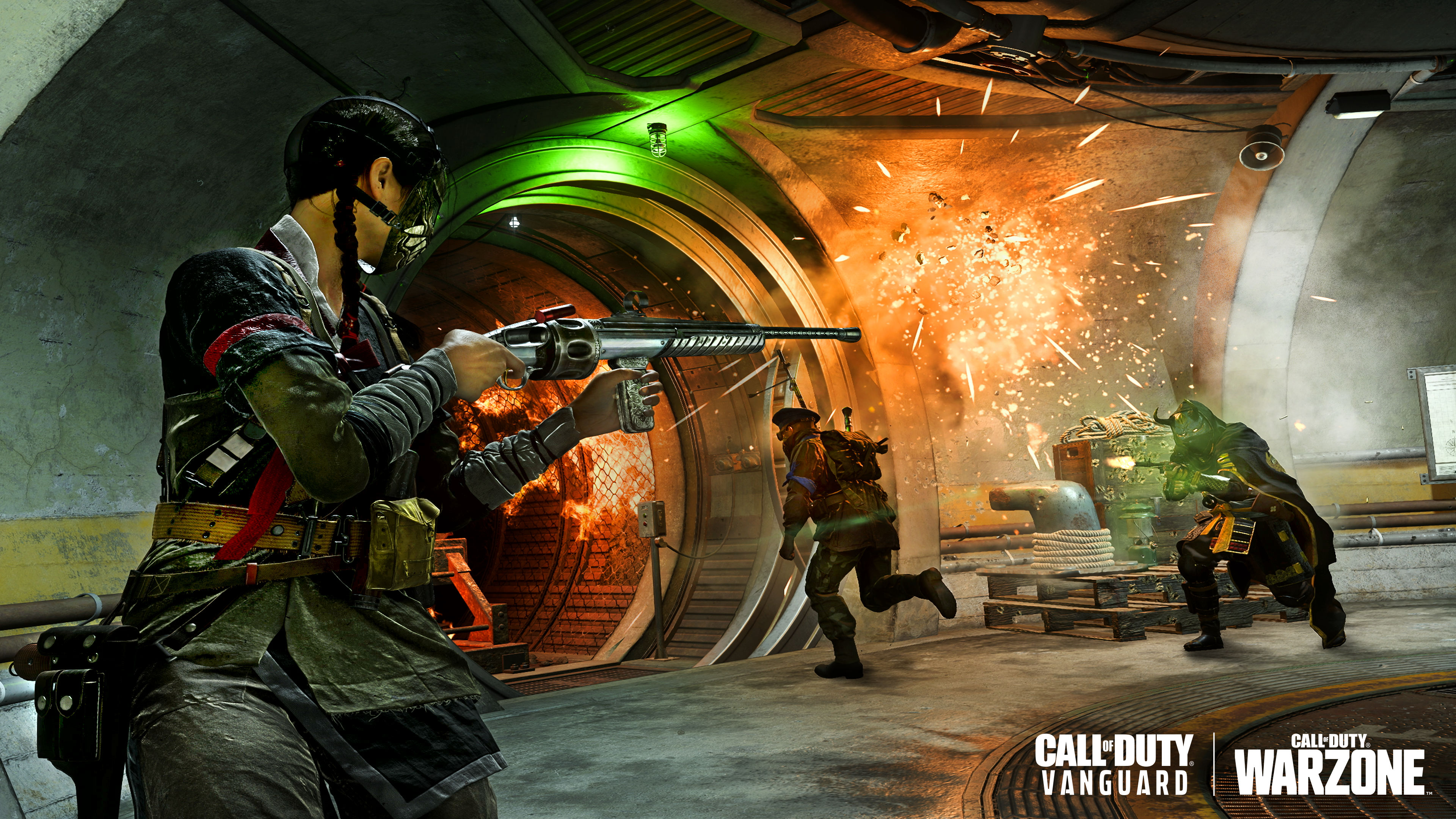 Ação do Call of Duty Warzone Pacific filmada no ponto de interesse de viagem rápida