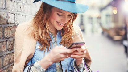 Woman Using Phone