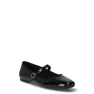 Scoop Faux Leather Mary Jane Flats