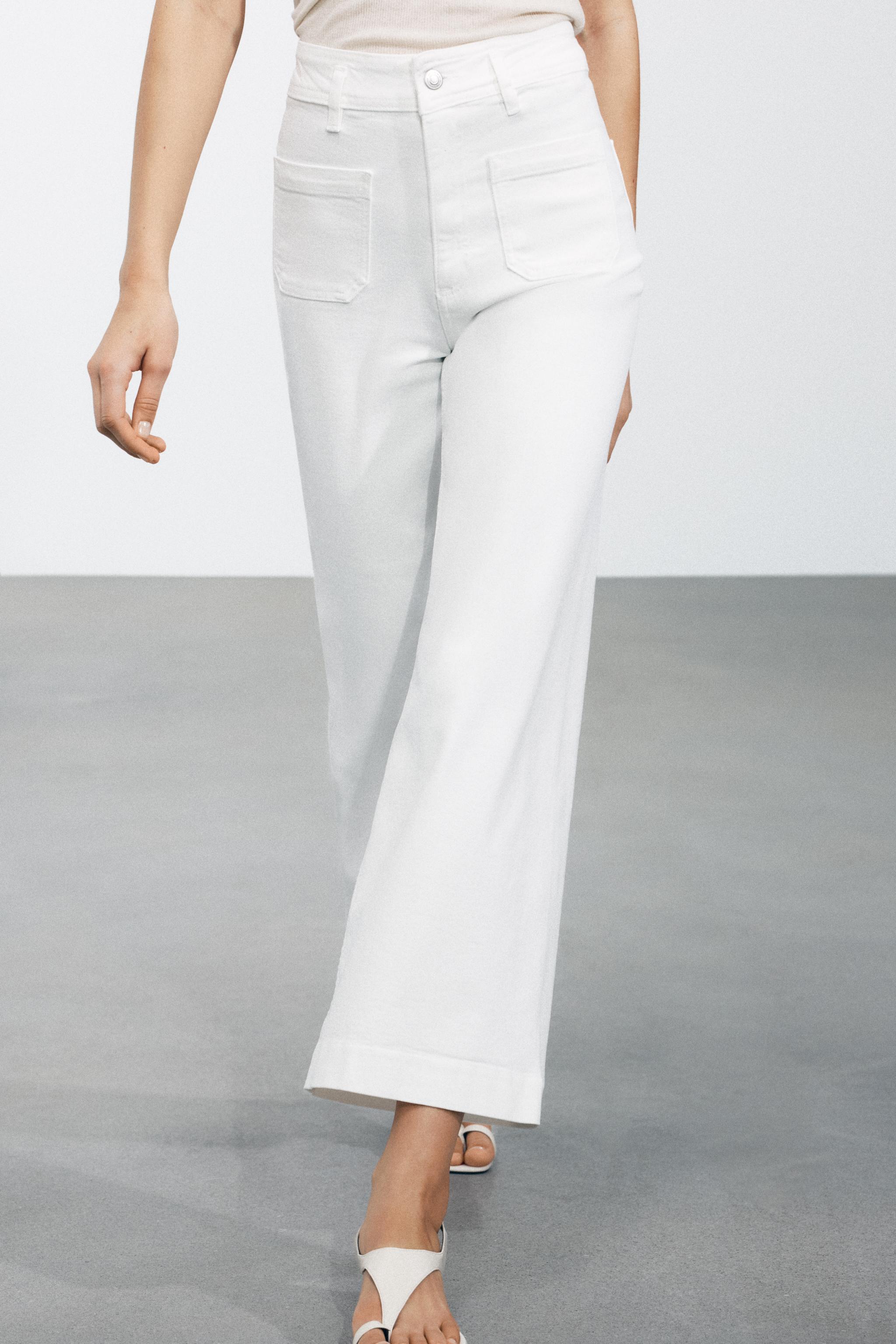 Zw Collection Wide-Leg High-Waist Jeans