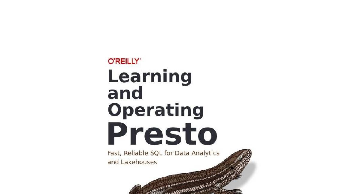 O&#039;Reilly: Learning and Operating Presto eBook cover