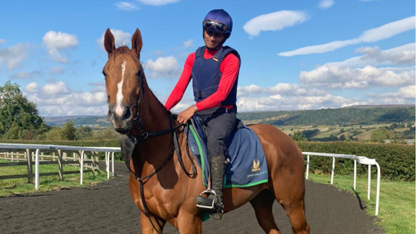 Paresh Patel, who had never ridden a horse before August 2020, is learning to ride at Mark Johnston&amp;rsquo;s yard after getting in contact during the Qatar Goodwood Festival.