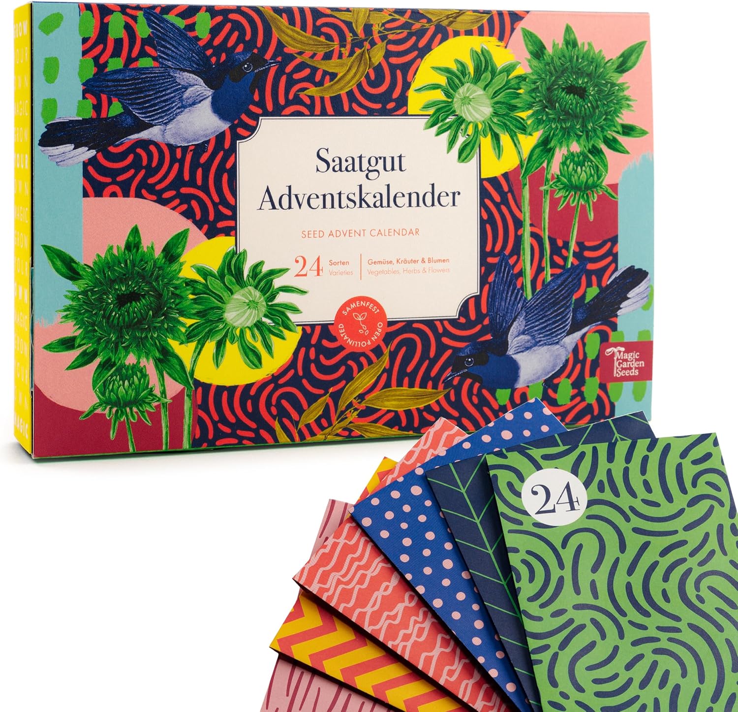 Seed Advent Calendar - Vegetables, Herbs &amp;amp; Flower Seeds - for All Garden Lovers