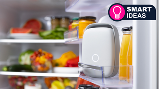 Vitesy Shelfy in a fridge door with TechRadar's Smart Ideas badge