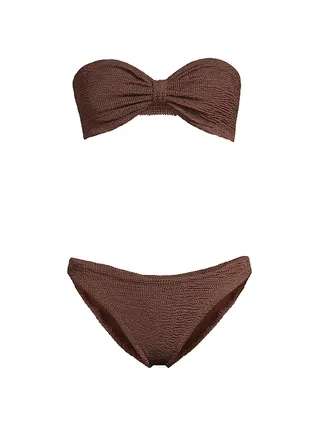 Jean Bow Two-Piece Bikini Set