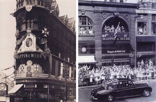 Archive imagery of Mappin & Webb's London store