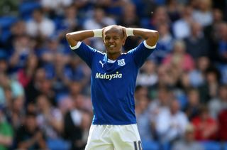 Robert Earnshaw moved on loan to Maccabi Tel Aviv in 2012 during his time with Cardiff City