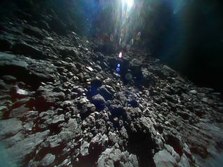 Japan's Hopping Rovers Capture Amazing Views from Asteroid Ryugu