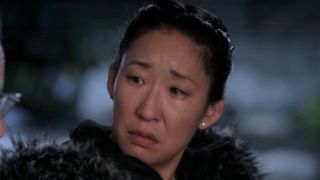 Sandra Oh as Cristina on Grey's Anatomy.