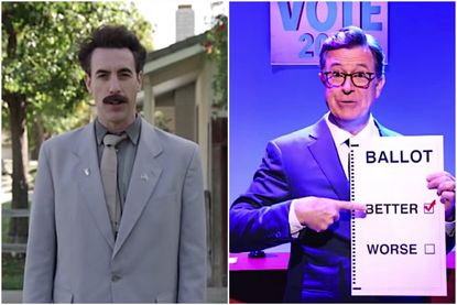 Borat and Stephen Colbert on the 2018 midterms