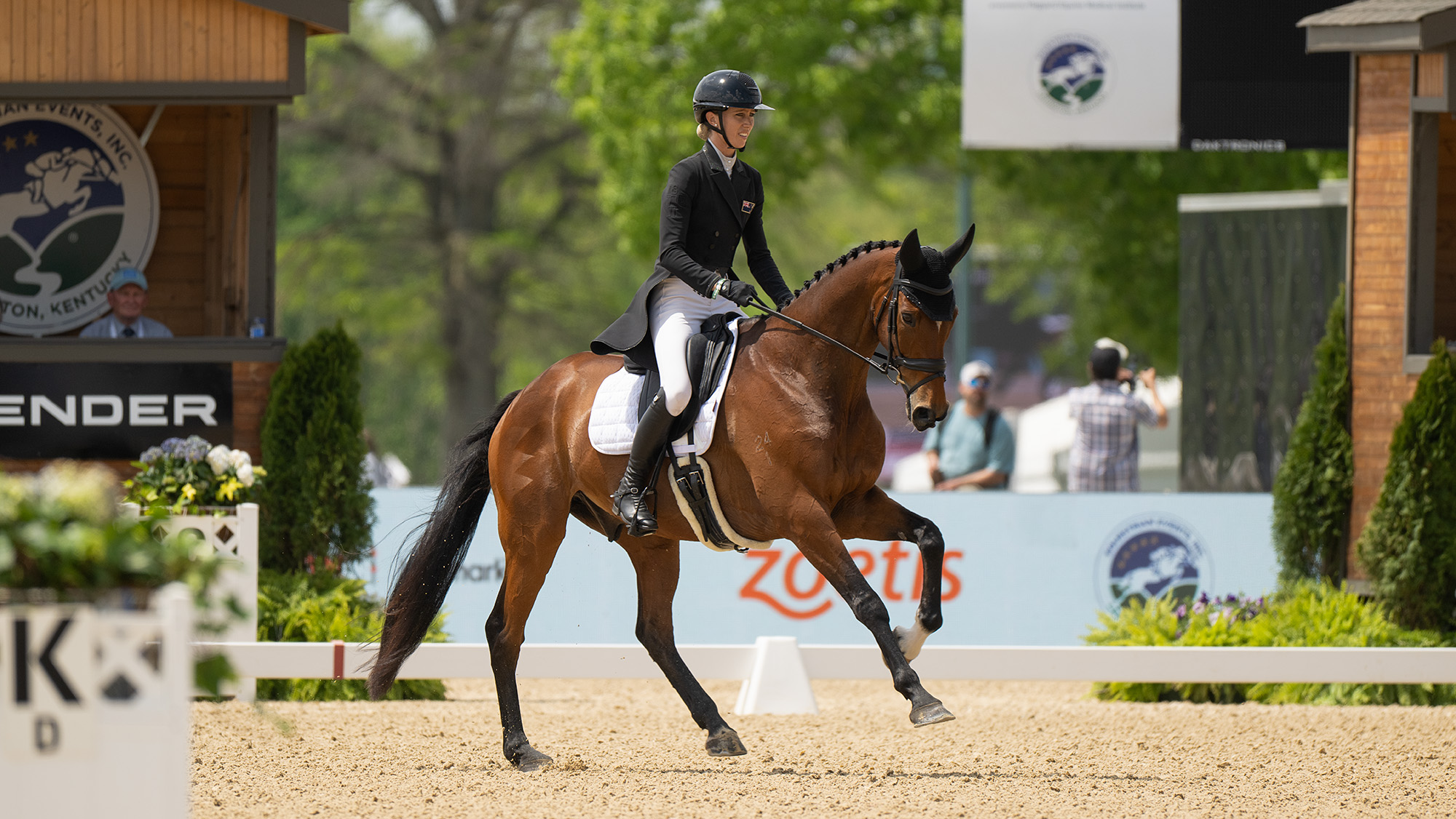 Monica Spencer and Artist in the Kentucky Three-Day Event dressage 2026.