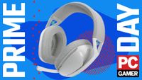 The white/grey version of the Logitech G321 Lightspeed floats in the funky PCG Prime Day deal void.