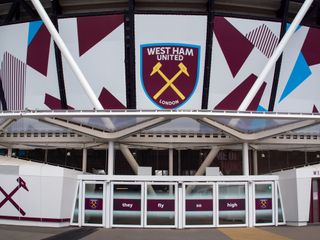 Exterior shot of West Ham's new stadium